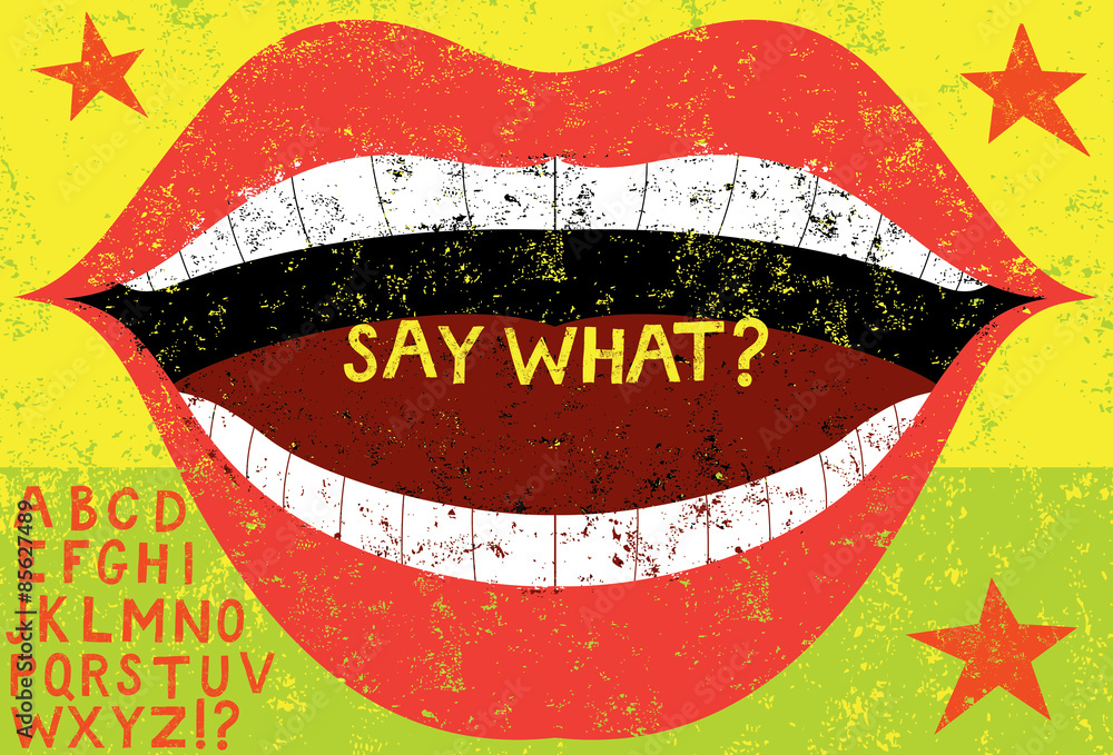 Naklejka premium Tip of the tongue