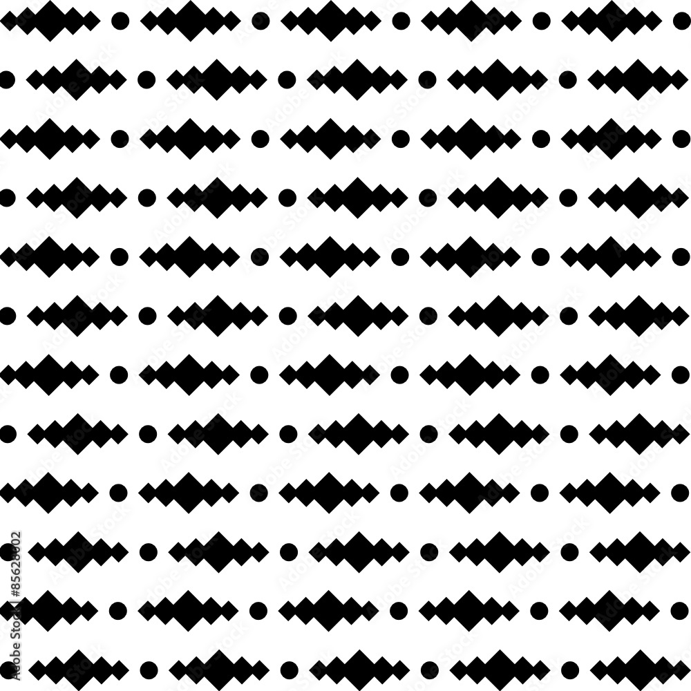 Obraz premium rhombus black patter background in vector format