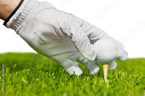 Golf, Human Hand, Golf Ball.