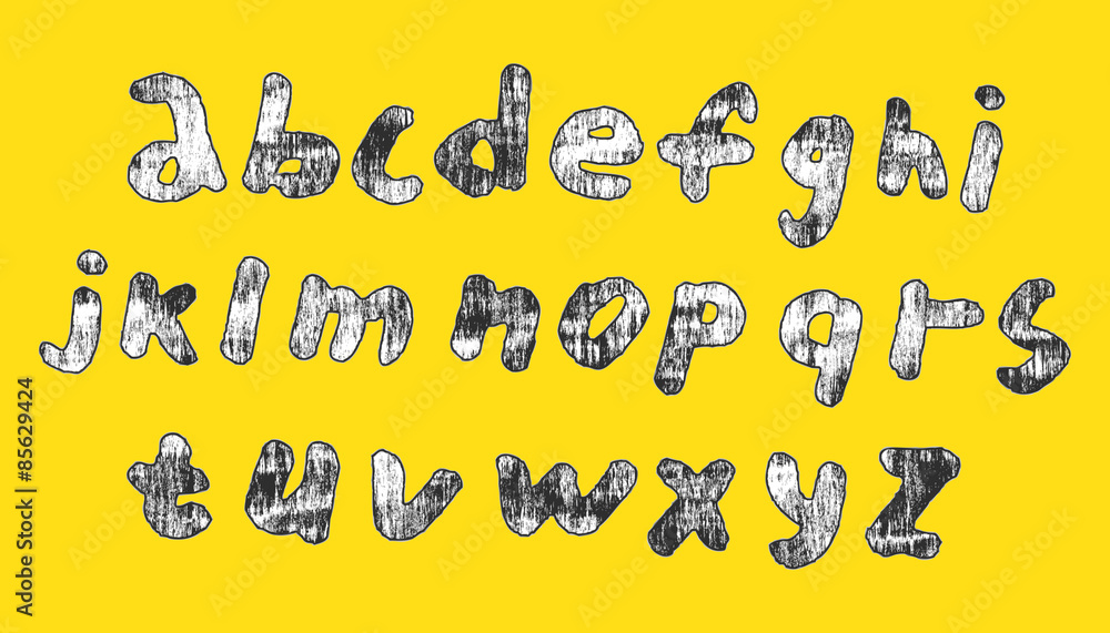 Vector abstract grungy letters Vector abstract grungy letters