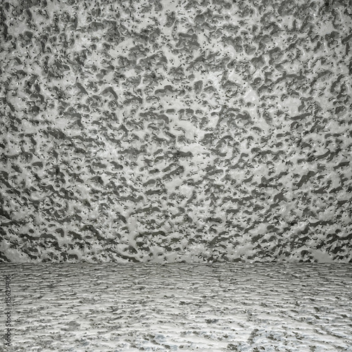 Interior with old concrete wall