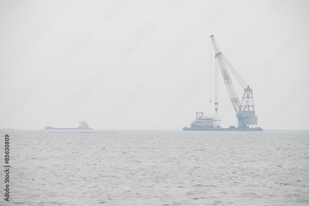 Harbor cranes Harbor cranes
