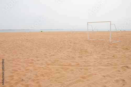Goal on the beach