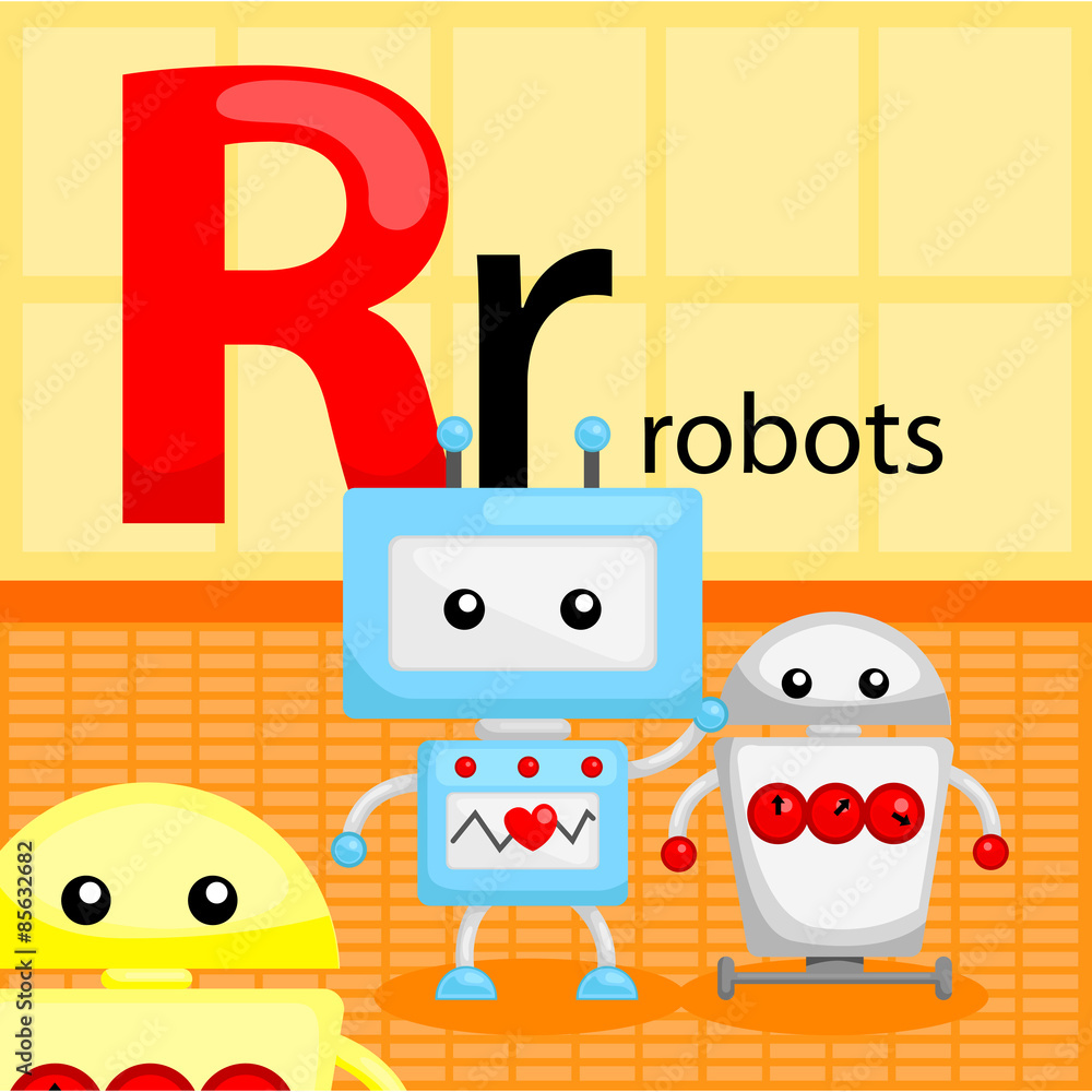Obraz premium R for robot