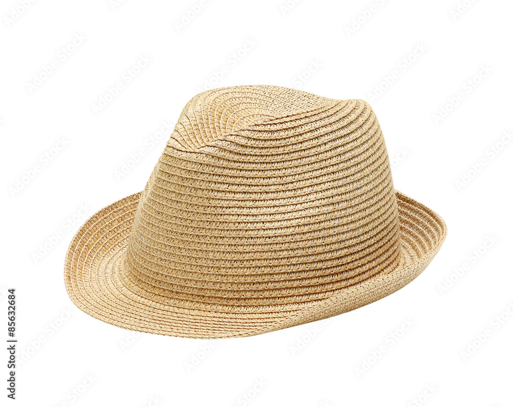 Straw Hat Isolated on White Background Straw Hat Isolated on White Background