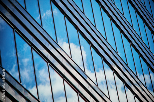 background  business center   the building   the city   the reflection in the windows. stripes