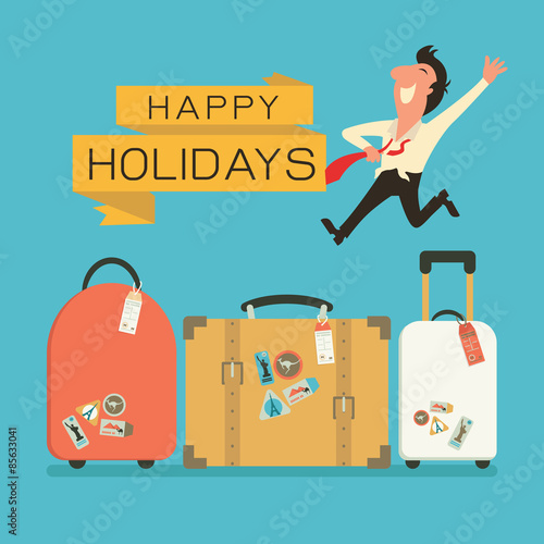 Luggage for holiday