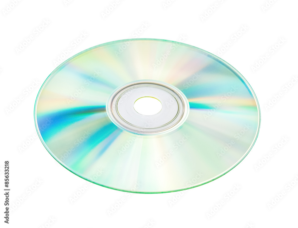 compact discs on a white background with clipping path compact discs on a white background with clipping path