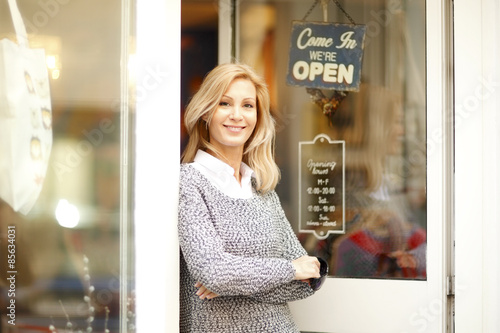 Clothing store owner businesswoman