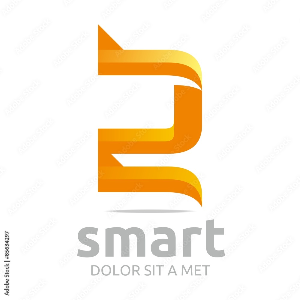 Logo letter vectorial 2 icon symbol Logo letter vectorial 2 icon symbol