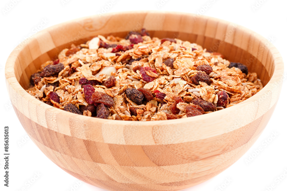 Muesli in the bowl Muesli in the bowl