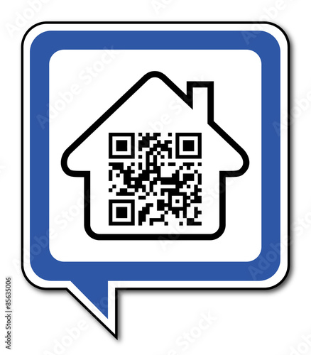 Logo maison et QR code.