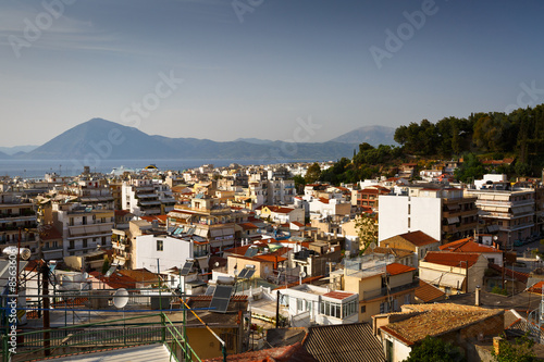 View of the city of Patras and the Gulf of Patras. © milangonda
