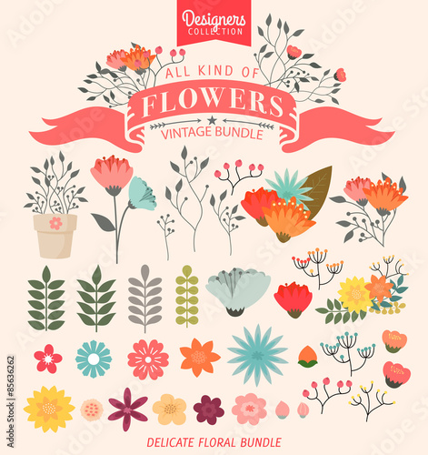 Premium Styled Floral Bundle on a white background - Designers Collection
