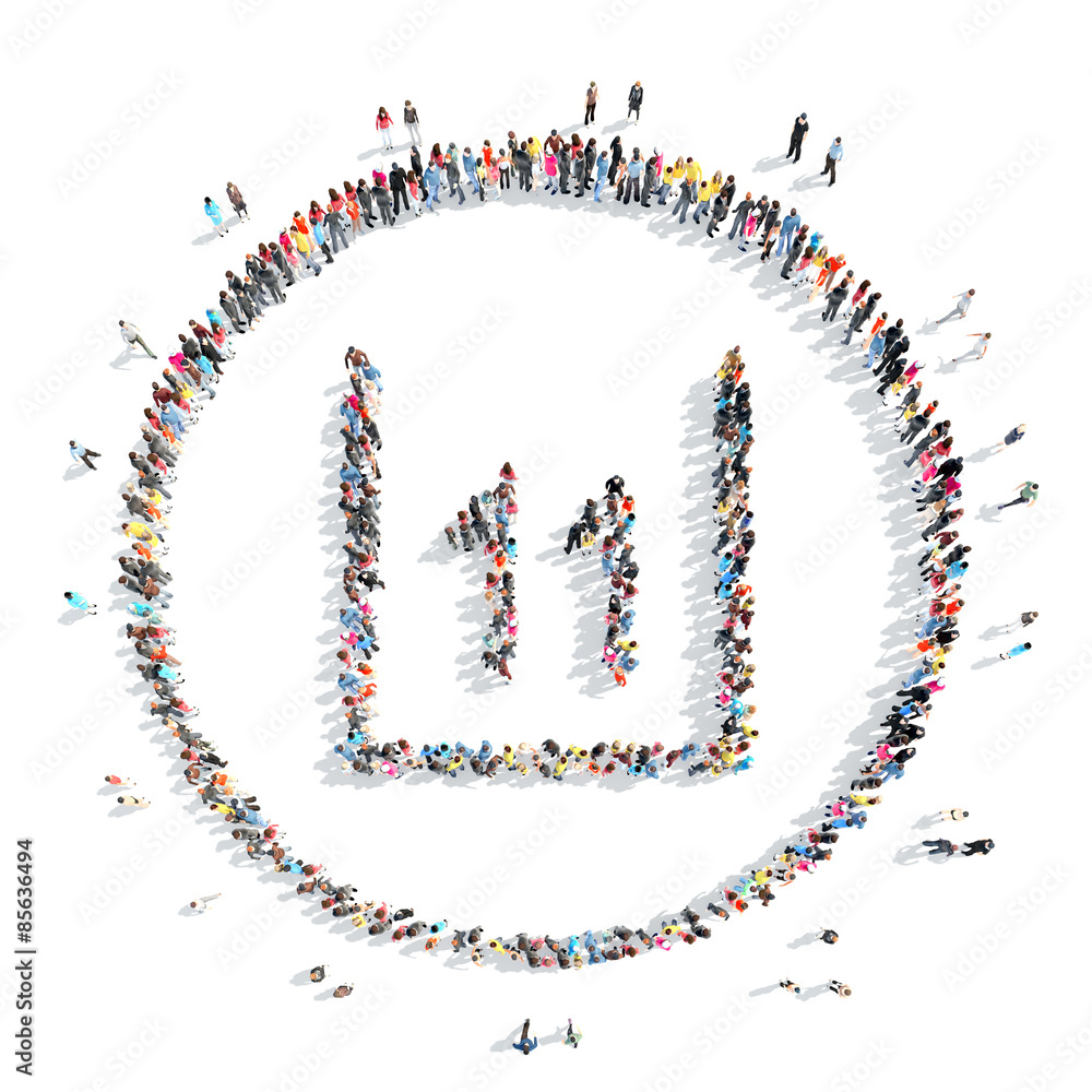 people in the shape of two units.