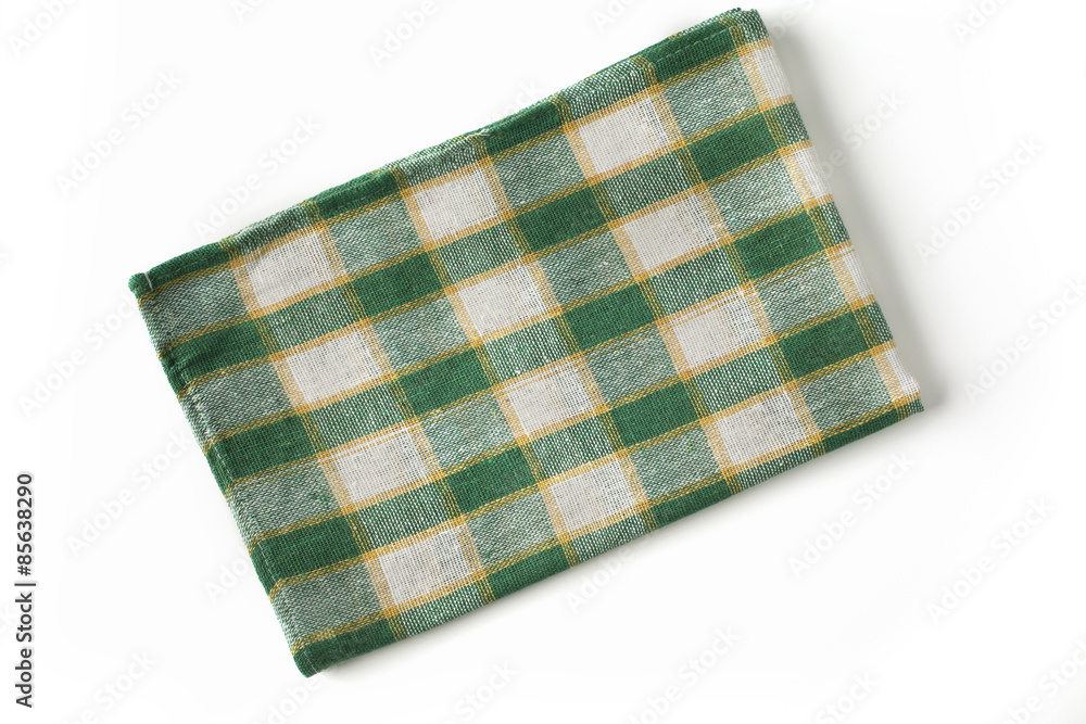 Cookbook background/Plaid cloth on white background Cookbook background/Plaid cloth on white background