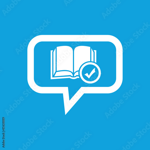 Selected book message icon