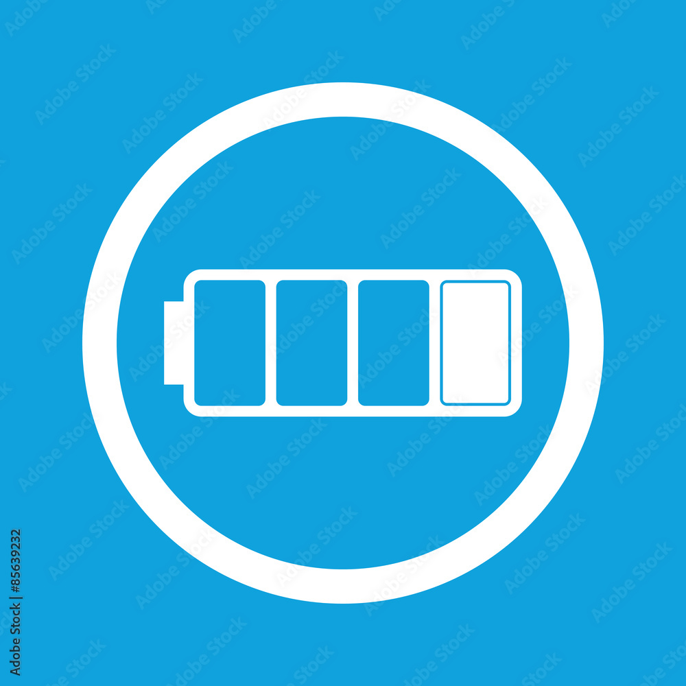 Low battery sign icon Low battery sign icon