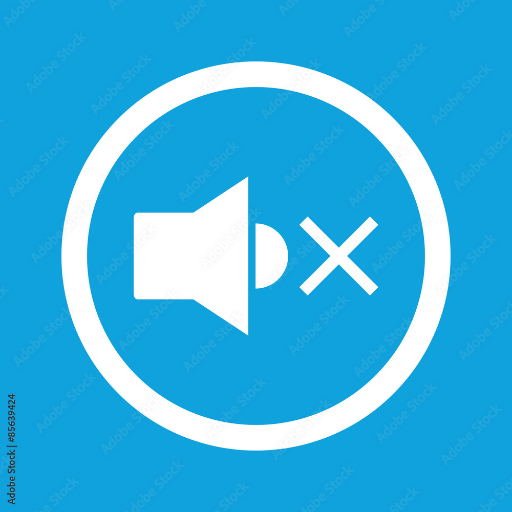 Obraz premium Muted sound sign icon