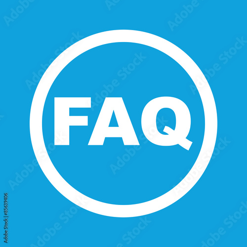 FAQ sign icon