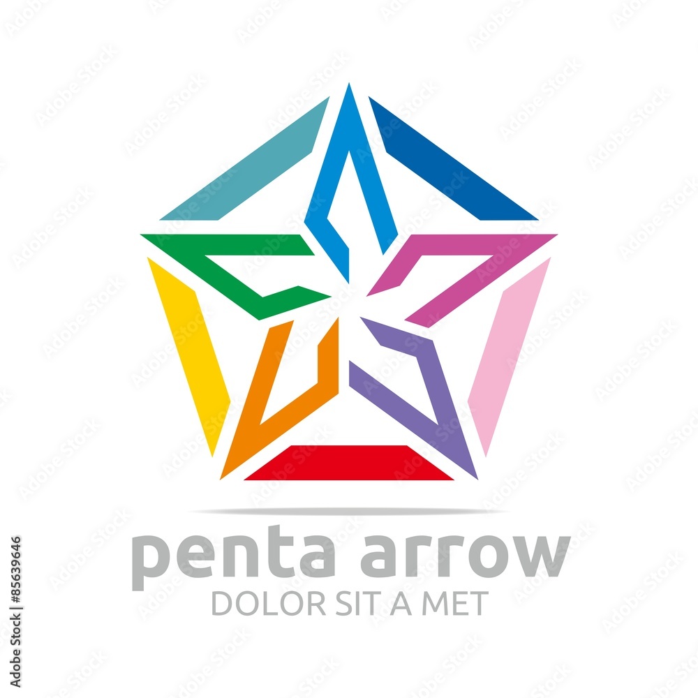 Logo star arrow icon abstract vector Logo star arrow icon abstract vector