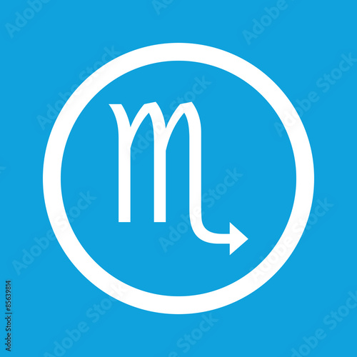 Scorpio sign icon