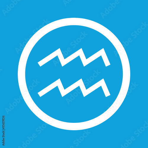 Aquarius sign icon