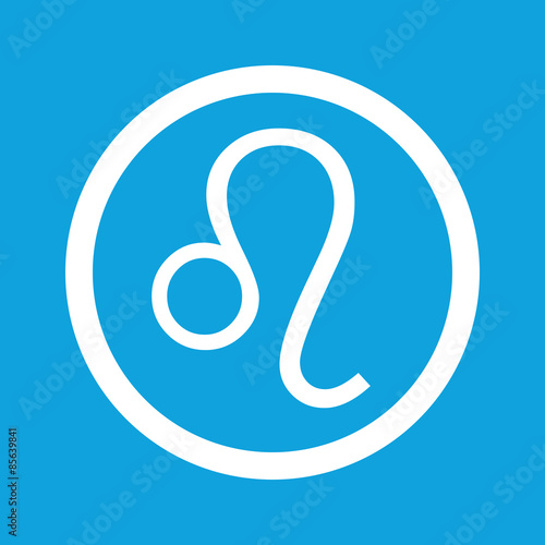 Leo sign icon