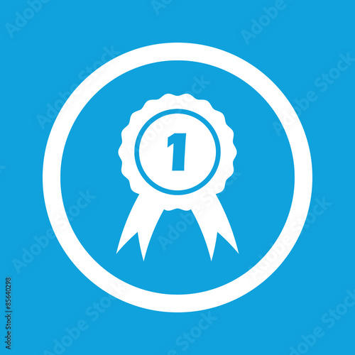 First place sign icon