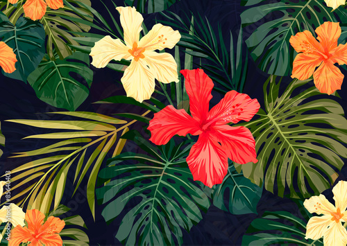 Bright colorful tropical se...