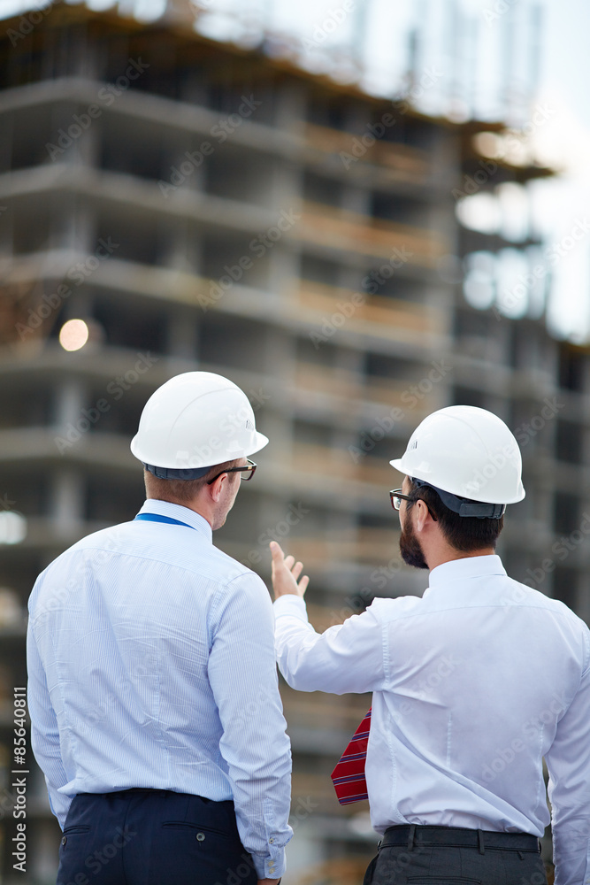 Two architects at work