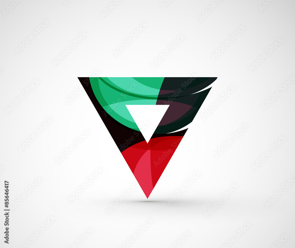 Abstract geometric company logo triangle, arrow Abstract geometric company logo triangle, arrow