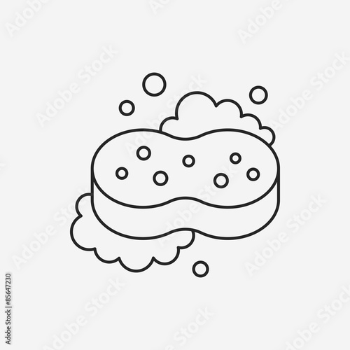 Sponge line icon