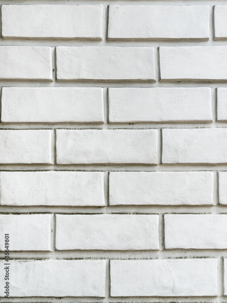 White brick wall close up texture. White brick wall close up texture.