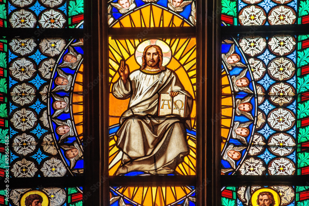 Prague Saint Vitus Religious Vitrage Windows