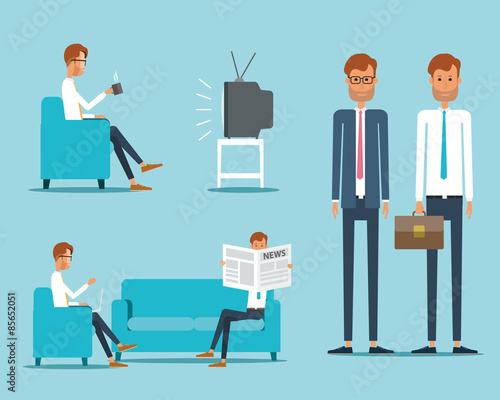 business man character concept