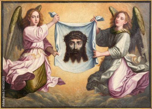 Granada - face of Jesus Christ paint in Monasterio de la Cartuja 