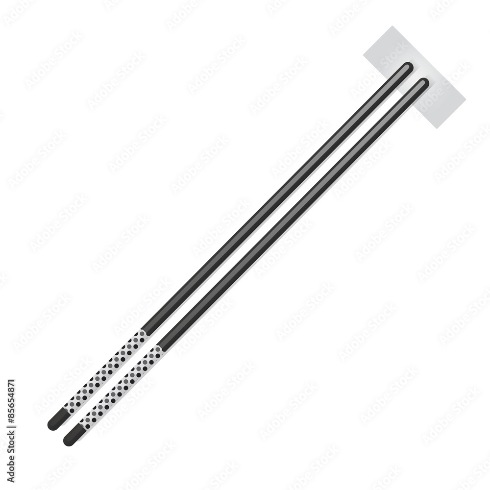 Isolated chopsticks Isolated chopsticks