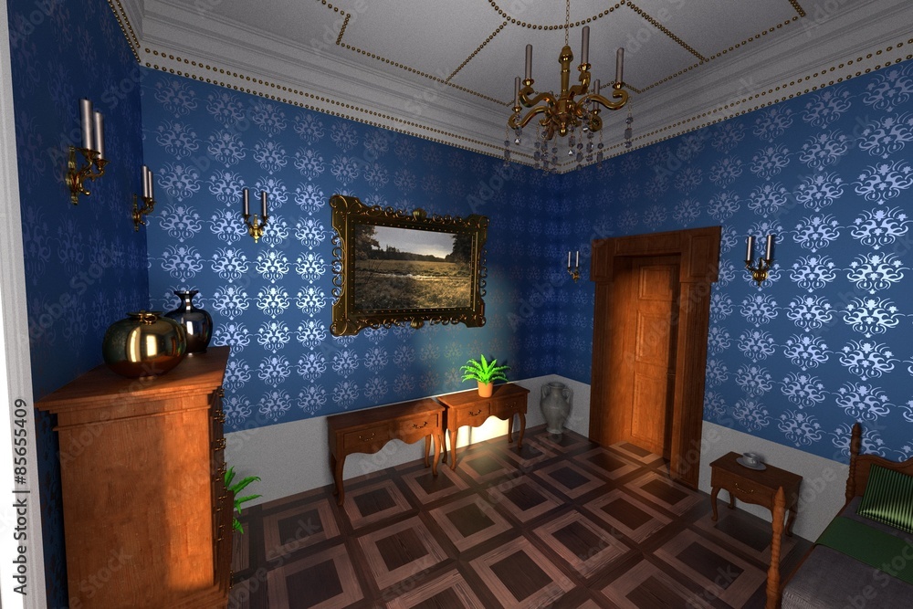 3d render of luxury manor interior 3d render of luxury manor interior