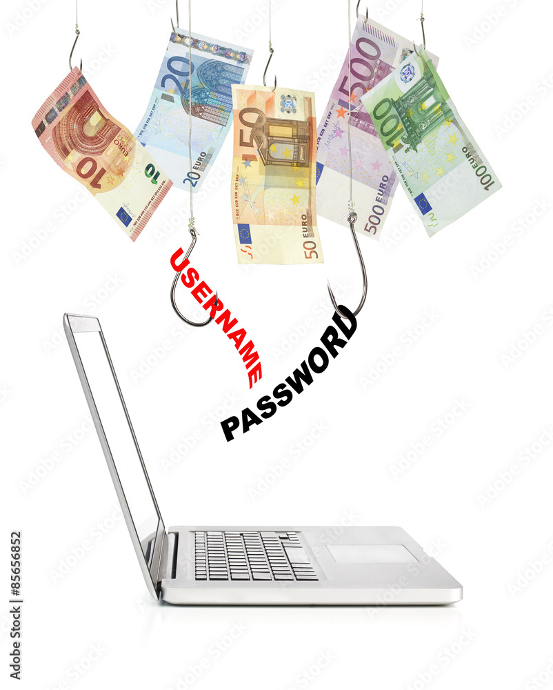 Phishing und Geld abziehen Stock Photo | Adobe Stock