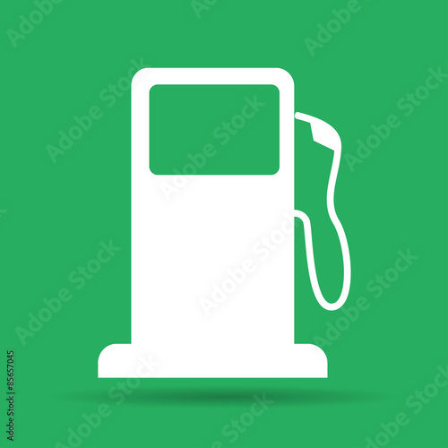 Gasoline pump nozzle sign. Gas station icon.