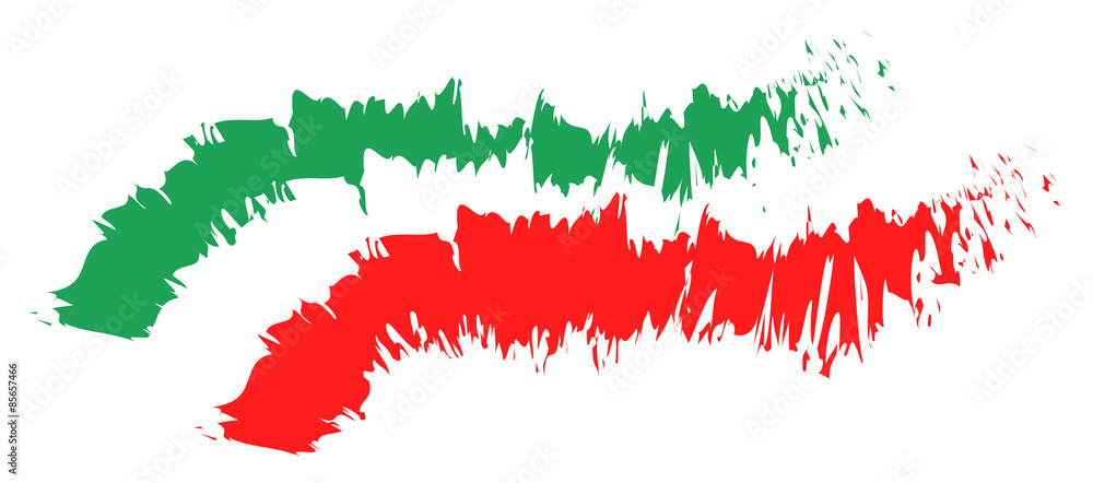 Italien Fahne, Flagge Stock Illustration