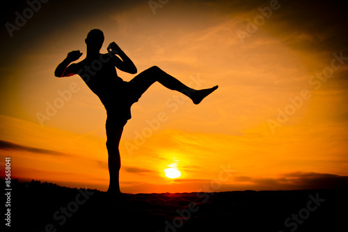 karate en la playa