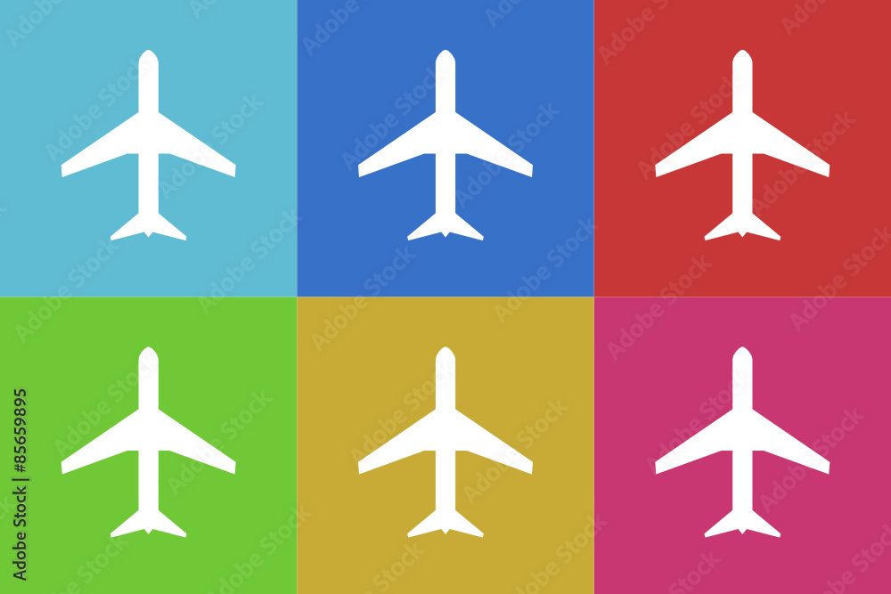 plane vector icons set plane vector icons set