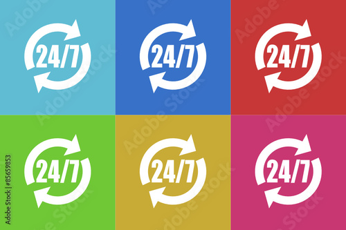 service vector icons set