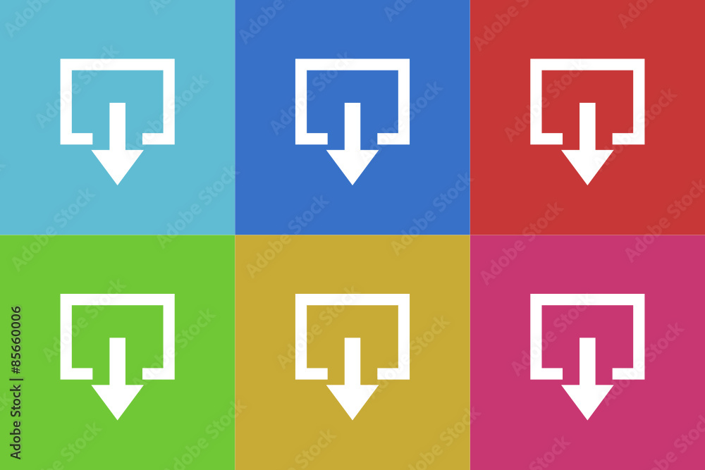 exit vector flat web icons set exit vector flat web icons set