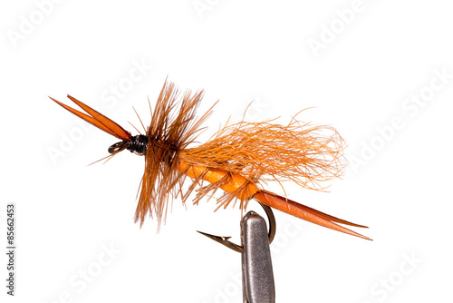 Flyfishing Lure Isolated on White