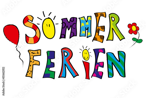 Kinderzeichnung Sommerferien