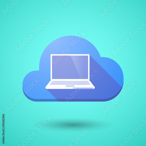 Wallpaper Mural Cloud icon with a laptop Torontodigital.ca