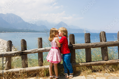 Two cute kids photo